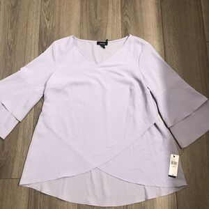 Alyx lavender women blouse bell sleeves size L new